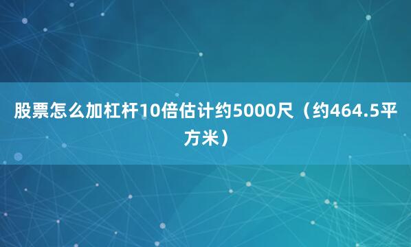 股票怎么加杠杆10倍估计约5000尺（约464.5平方米）